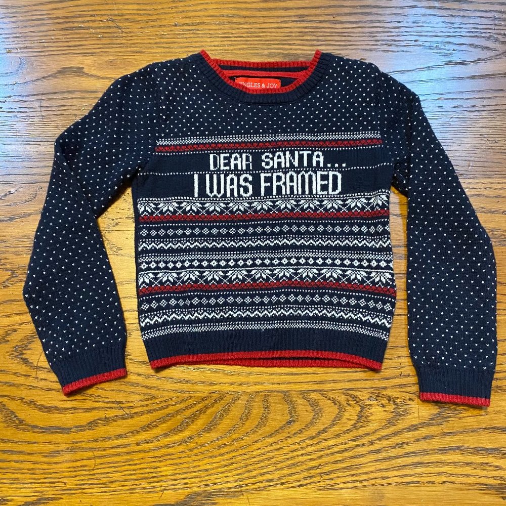 Jingles & Joy Dear Santa... I Was Framed Sweater 2T